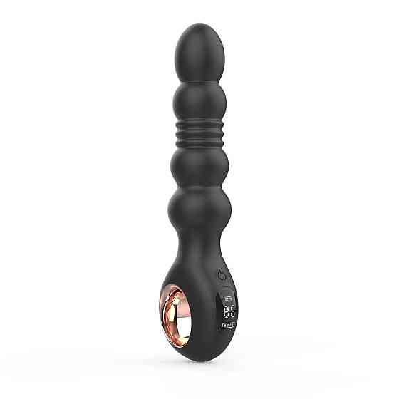 Анальний вібратор з пульсацією Loviss Thor Thrusting Anal Plug, 2 мотори Sex Aura Київ