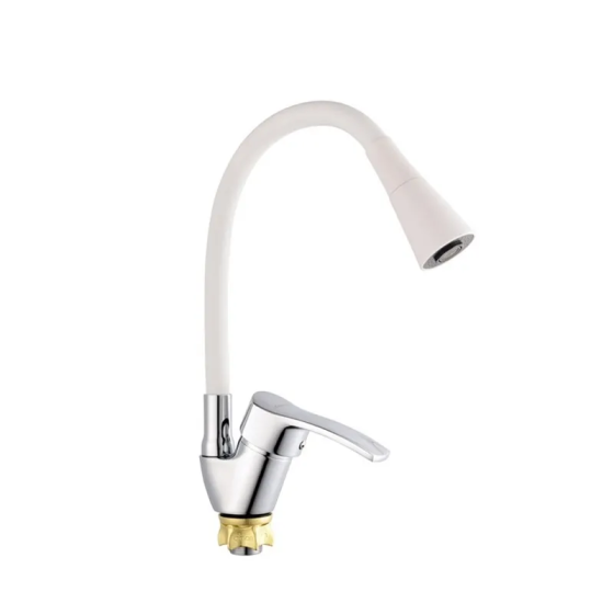 Змішувач для кухні з силіконовим виливом Champion YUB 011-279  Refl.White   ( MI6426 ) 30463 Харків