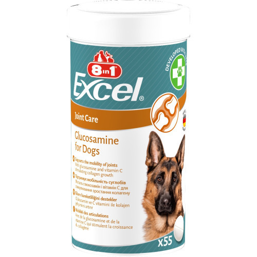 Витамины 8in1 Excel Glucosamine для щенков и взрослых собак для суставов 55 шт Киев - изображение 4