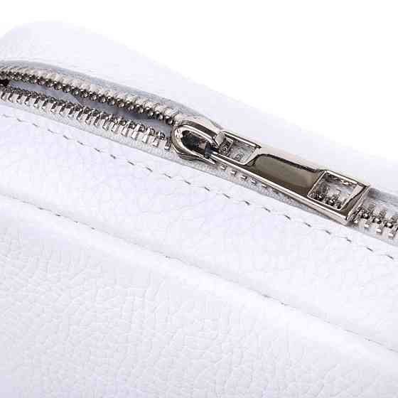 Універсальна класична сумка крос-боді з натуральної шкіри Shvigel 22840 Біла Київ