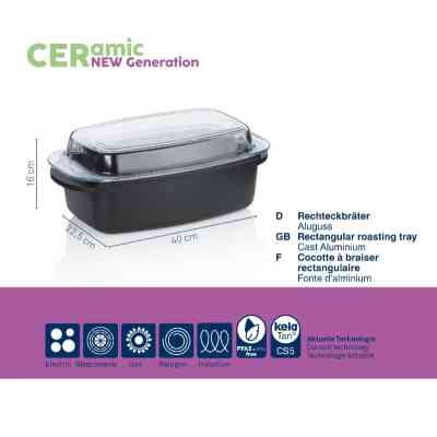 Гусятниця Kela Atura 40 х 22,5 х 16 см, 4,5 л (15172) Вінниця