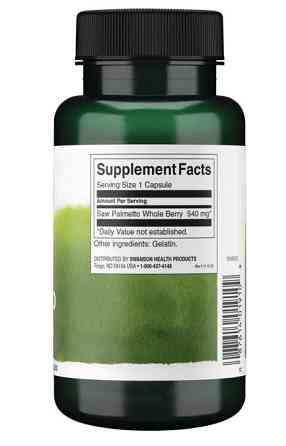 Со пальметто (Saw Palmetto) Swanson 540 мг 250 капсул Киев