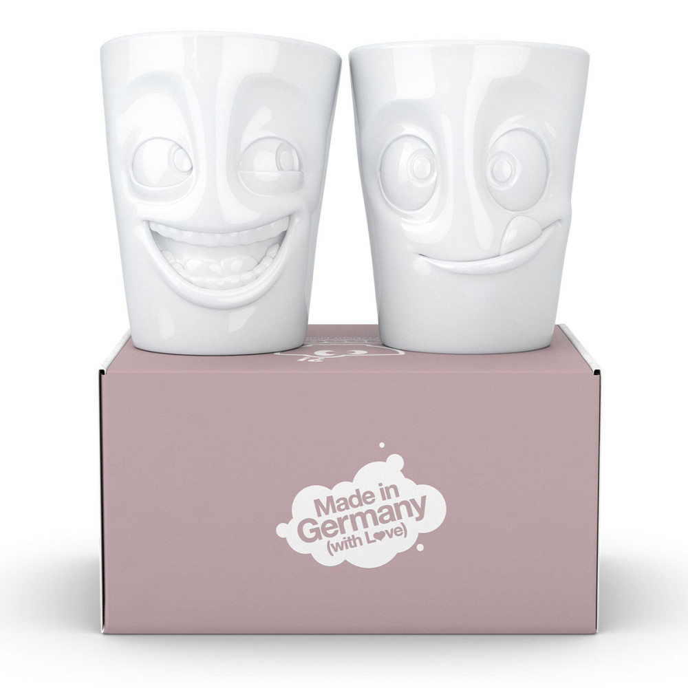 Набор чашек Tassen Смех и Вкусняшка (2 чашки по 350 мл) фарфор Белый Киев - изображение 7