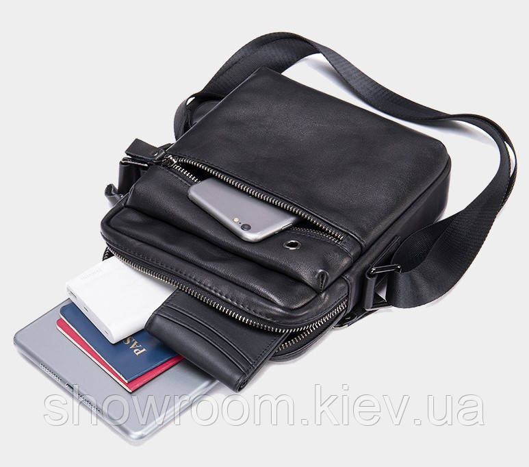 Сумка мужская кожаная на плечо Leather Collection (5051) Киев - изображение 6