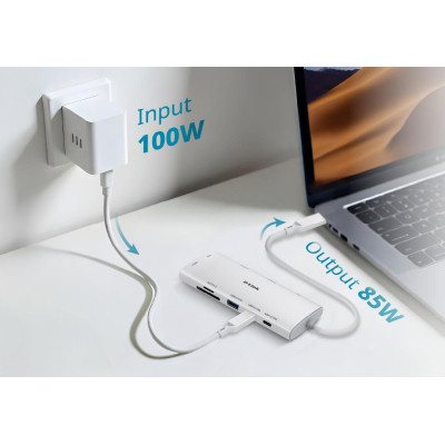 Концентратор D-Link USB-C 10-in-1 2xHDMI + 1xRJ45 1000Mbps + 2xUSB-C + USB 3.1 + USB 3.0 + SD + TF silver (DUP-A01) Винница - изображение 6