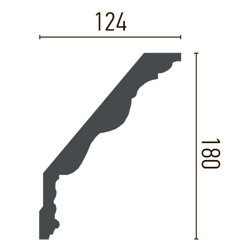 Карниз полиуретановый с орнаментом Gaudi Decor C 110 Днепр