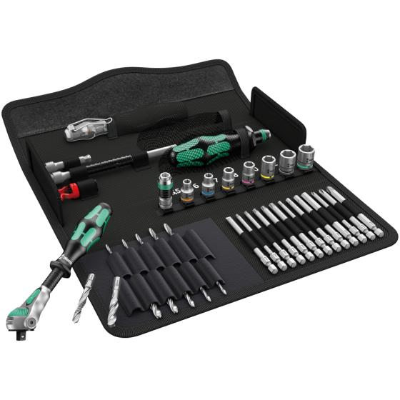 Набор торцевых головок с трещоткой, удлинителем 1/4