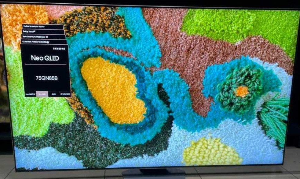 Телевізор Безрамний: 75" QLED Neo 120Hz. Сабвуфер 4К (2022) Samsung 75QN85B Київ - фото 2