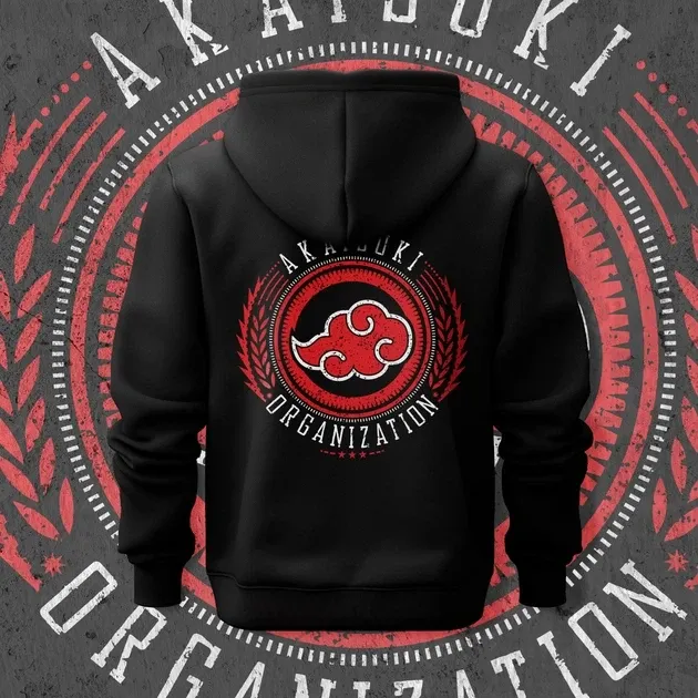 Худи мужское с принтом Наруто Akatsuki Organization Размер 48 Anime1163 Днепр - изображение 1