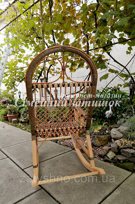 Кресло качалка светло коричневая Киев - изображение 5