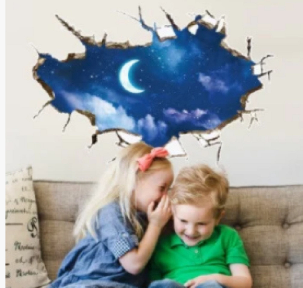 Декоративная наклейка Ночное небо Киев - изображение 1