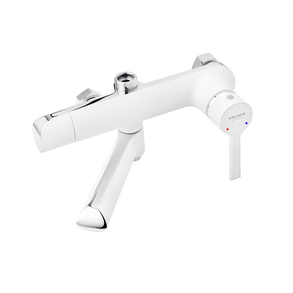 Душова система з виливом Kroner KRP Essen - W063 білий/хром Київ - фото 3