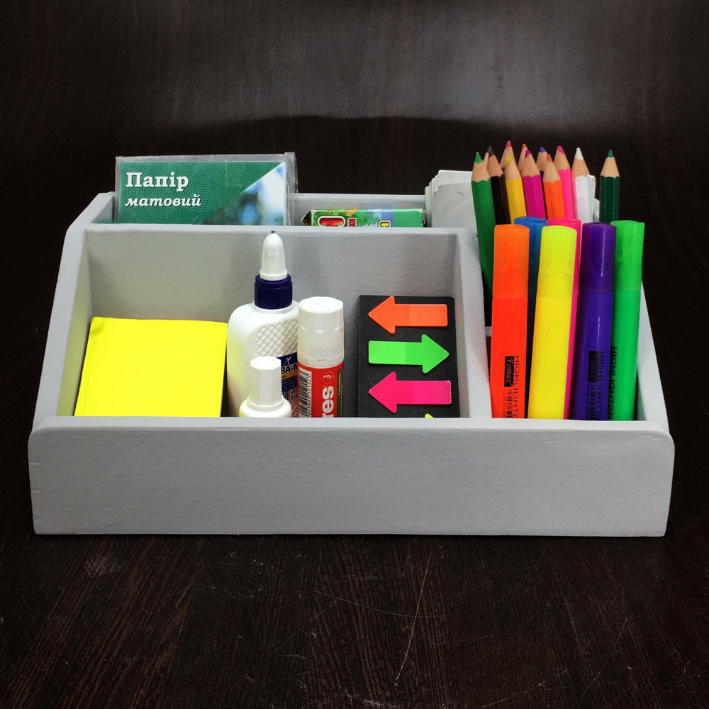 Органайзер настільний "Ладлоу" маренго Миколаїв - фото 1