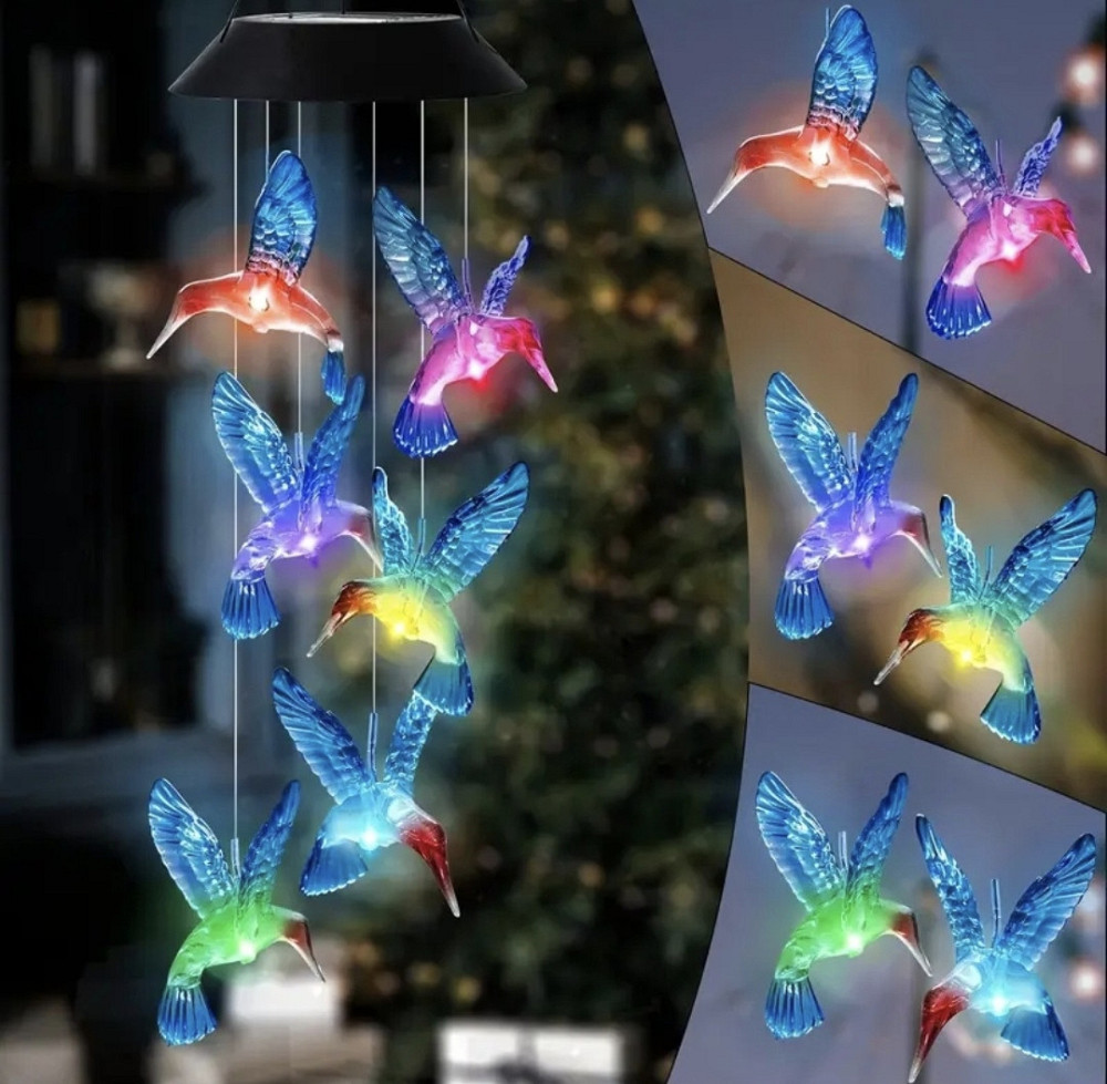 Світлодіодний вітряк на сонячній батареї 