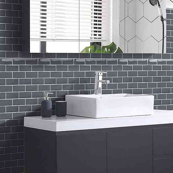 Самоклеющаяся полиуретановая плитка серый кирпич 305х305х1мм SW-00001153 Днепр