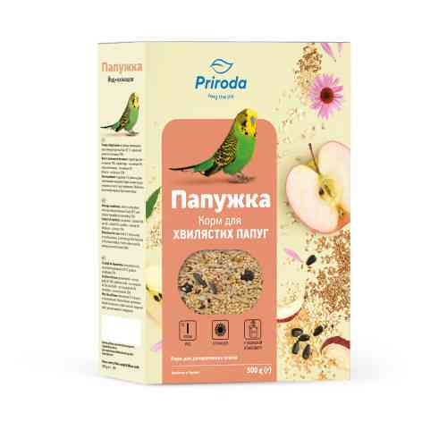 Корм Природа Папужка Йод ехінацея для хвилястих папуг 500 г Київ