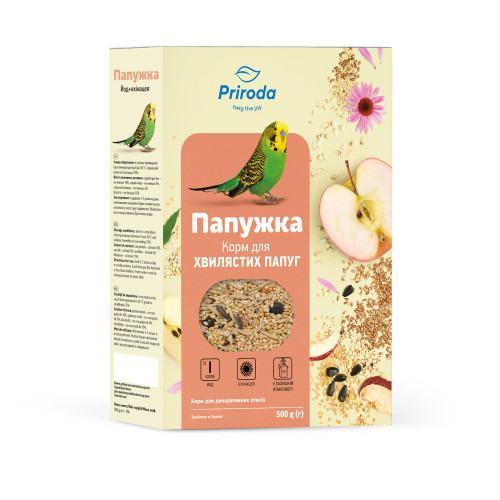 Корм Природа Папужка Йод ехінацея для хвилястих папуг 500 г Київ - фото 1