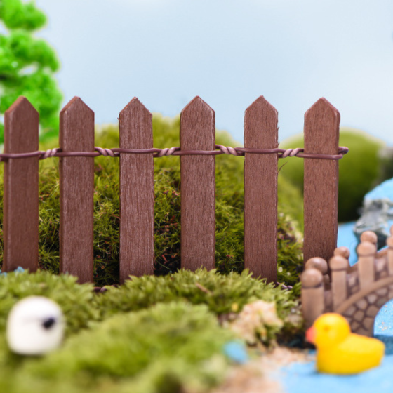 Заборчик большой для мини-сада и декора 90 х 6 см Синий Коричневий Одесса