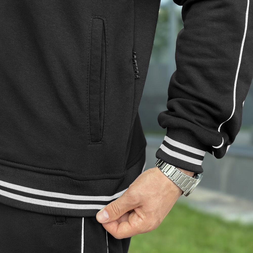 Спортивний костюм чоловічий. Чорний спортивний чоловічий костюм. Комплект штани та кофта Pobedov Ultra Київ - фото 8