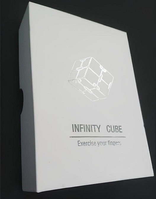 Бесконечный кубик RESTEQ, антистресс Infinity Cube 38 мм. Игрушка-антистресс из алюминиевого сплава Киев - изображение 4