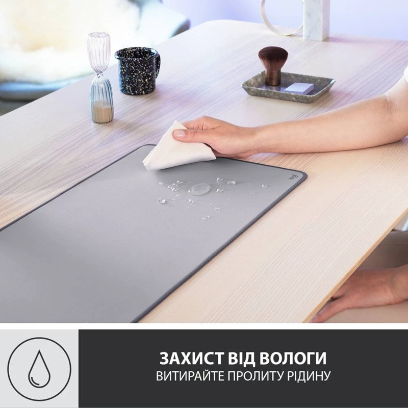 Килимок для мишi Logitech Desk Mat Studio Series Mid Grey (956-000052) (6794336) Киев - изображение 9