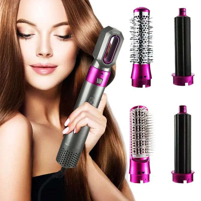 МультиСтайлер для волос 5 в 1 + кейс HAIR BRUSH 1000Вт Киев - изображение 8