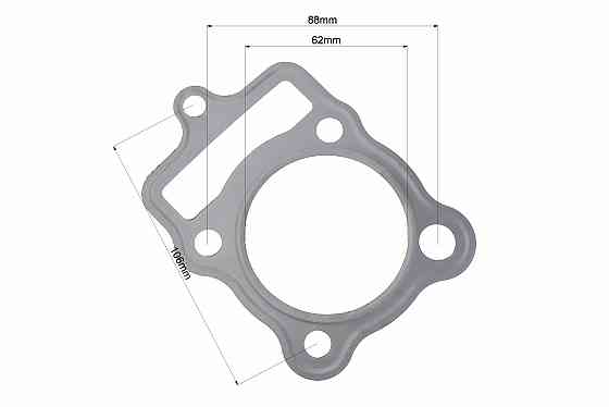 Kinlon JL150-70C Прокладка головки циліндра CG-150cc 62мм (метал) Бершадь