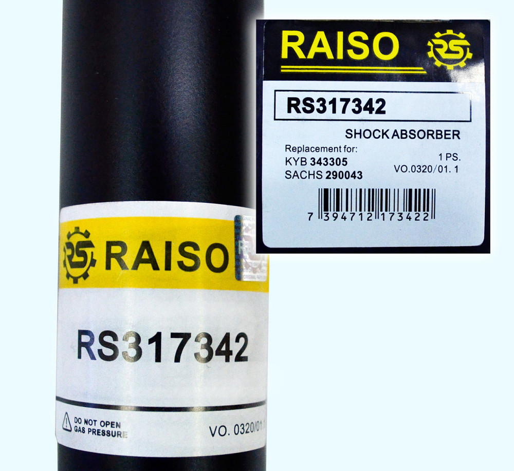 Амортизатор задний Raiso (Швеция) Мерседес Вито 638 Mercedes Vito 638 #RS317342 UAQPMQO22 Ковель - изображение 3