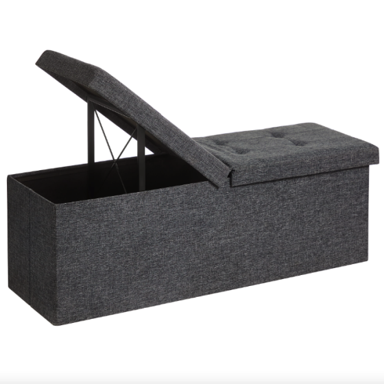 Банкетка-пуф Leobert Kors з місцем зберігання темно-сірий Київ