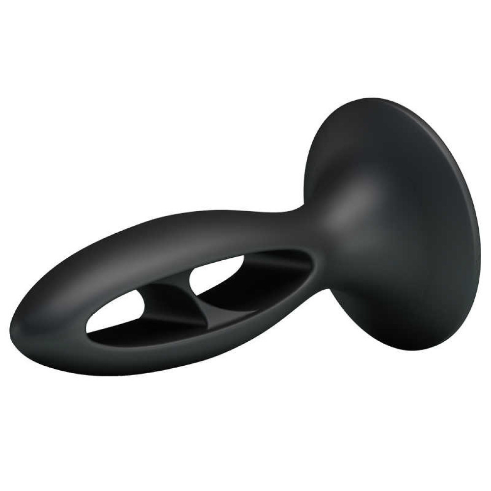 Анальна пробка з присоскою Fabulous Silicone, чорна Sex Aura Київ - фото 4