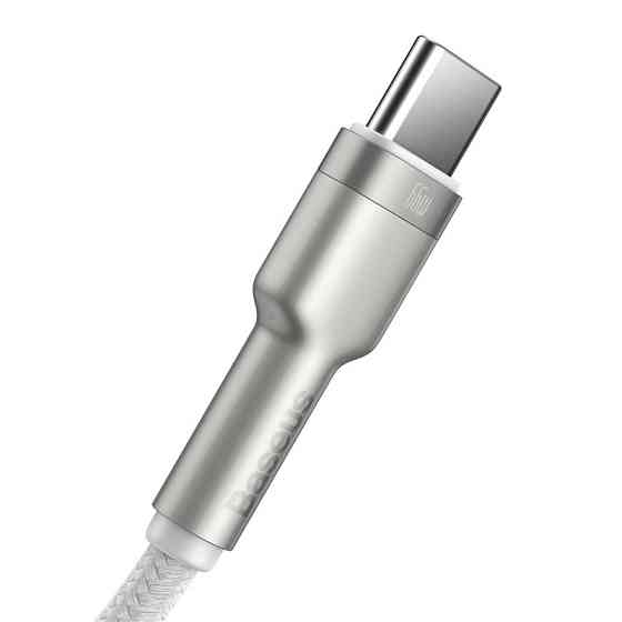 Кабель Baseus Cafule Series Metal Data Cable USB to Type-C 66W 1m White Одеса