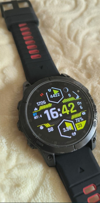 Смарт -Часы Garmin Epix Gen 2 Sapphire Black Titanium with Chestnut Leather Band. Київ - фото 7