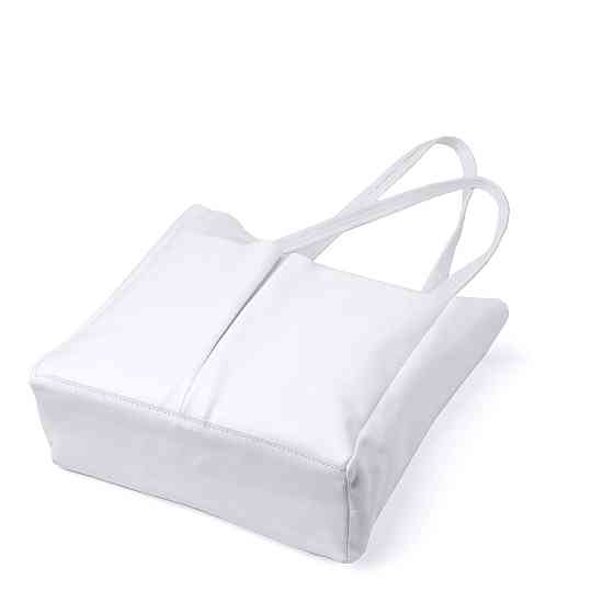 Практична сумка-шоппер із натуральної шкіри Shvigel 22844 Біла Київ