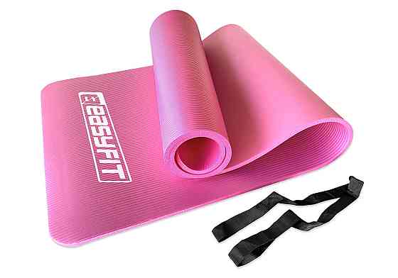 Килимок для фітнесу та йоги EasyFit NBR 10 мм Рожевий Коломия