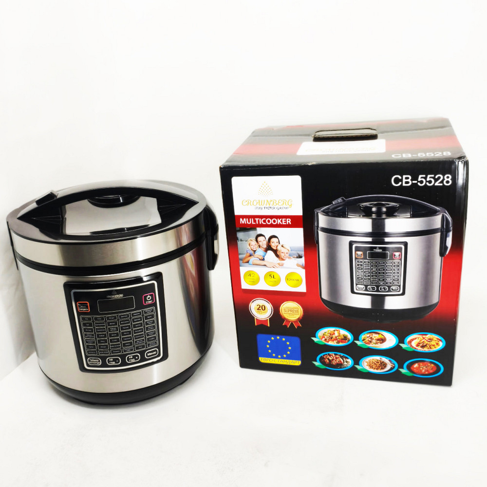 Мультиварка 30 программ Crownberg CB-5528 5л 1000Вт электронное управление с дисплеем и функцией скороварки HM-31 Львов - изображение 8