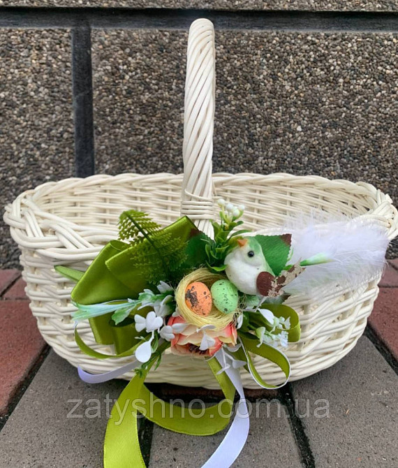 Корзины плетеные ручной работы с декором Киев - изображение 4