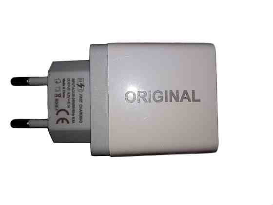 Зарядний пристрій адаптер 220В CX QC03 5740 з 2 USB і LED дисплеєм Винница