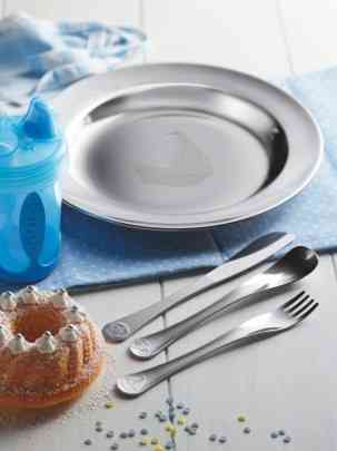 Дитячий набір столових приладів Tramontina Baby Le Petit blue, 2 предмети (6187028) Київ