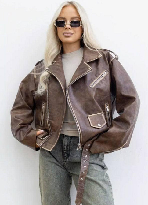 Косуха коричнева жіноча Коричневий L Харків - фото 1