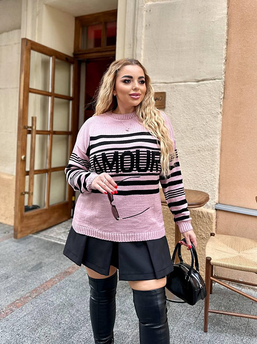 Жіночий модний двоколірний светр. 44-56р Київ - фото 6