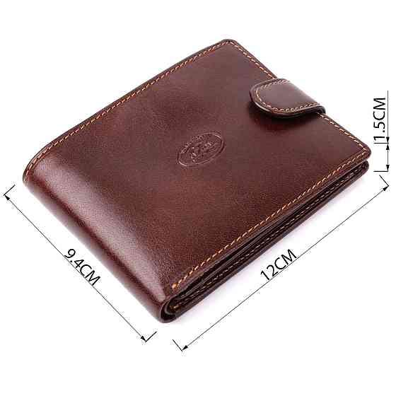 Чоловічий гаманець з гладкої натуральної шкіри Tony Perotti 20852_1 (396A-Q moro) Коричневий Київ