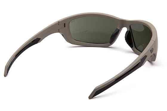 Окуляри захисні Venture Gear Tactical Howitzer Tan (forest gray) Anti-Fog, чорно-зелені в пісочній оправі Запоріжжя