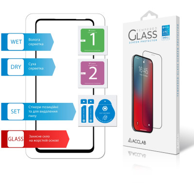 Скло захисне ACCLAB Full Glue Infinix Hot 50 4G Black (1283126606861) Вінниця - фото 7
