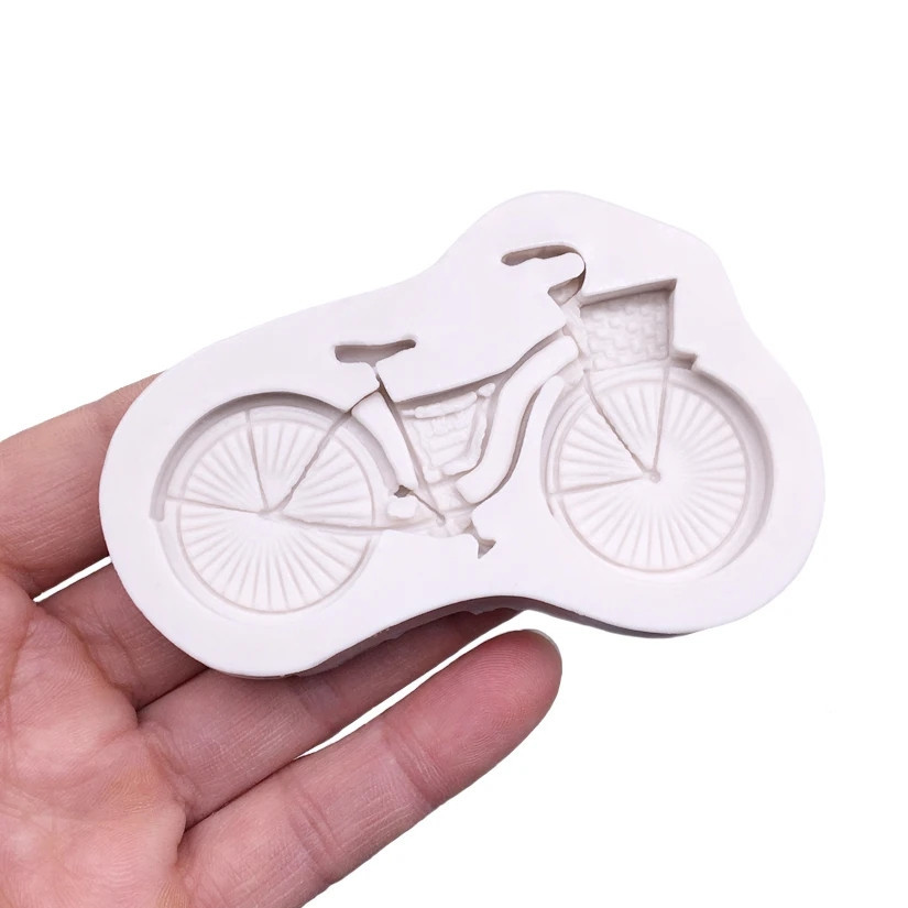 Молд силиконовый Велосипед 55 на 87 мм серый Киев - изображение 4