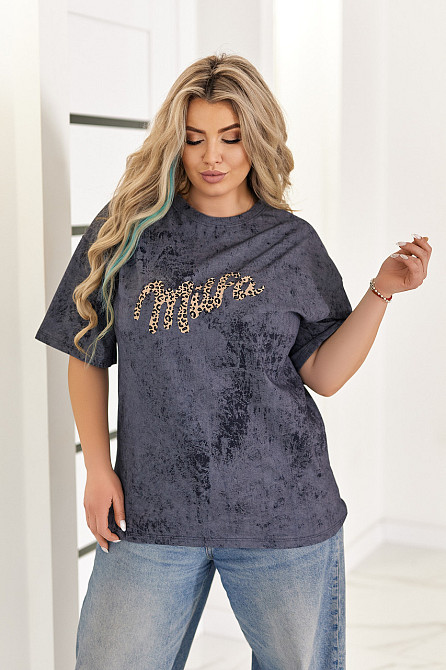 Оверсайз футболка тай-дай "Milfa" (Туреччина) | Батал Київ - фото 5