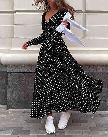 Женское стильное романтическое платье с разрезом софт Одесса