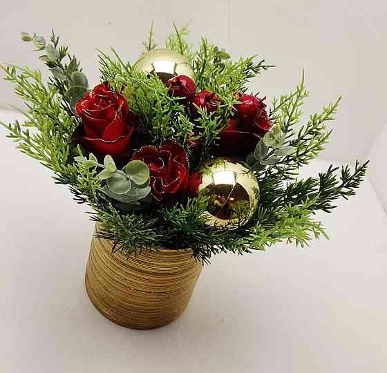 Святкова композиція в горщику Луцк