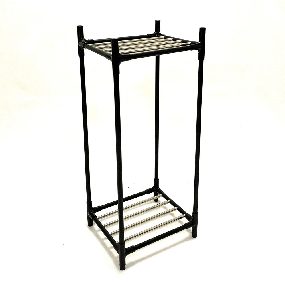 Двухрівнева підставка під бутилі 19 л Tandem Plus, металева, чорна, на 2 бутля Борисполь - изображение 7