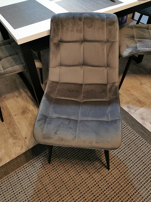 Стілець CHIC VELVET чорний каркас/сірий BL.14 Київ - фото 15