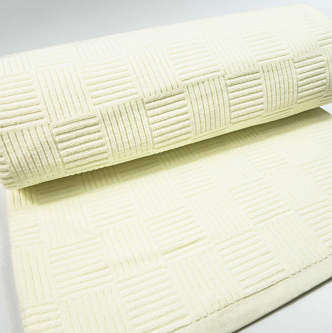 Простирадло-покривало махрове преміум якості YouStar 205х240см 400г/м2 (Ванільний) Суми - фото 7